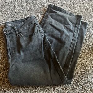 Old Navy Wow Crop Wide Leg Black Denim Jeans